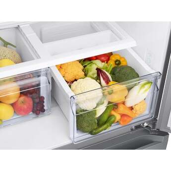 Samsung 18 cu. ft. Smart Counter Depth 3-Door French Door Refrigerator: Stainless Look — thumbnail 5