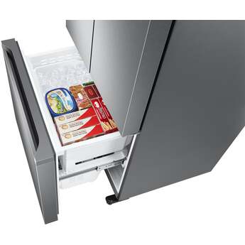 Samsung 18 cu. ft. Smart Counter Depth 3-Door French Door Refrigerator: Stainless Look — thumbnail 7