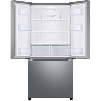 Samsung 18 cu. ft. Smart Counter Depth 3-Door French Door Refrigerator: Stainless Look — thumbnail 8