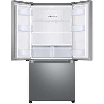 Samsung 18 cu. ft. Smart Counter Depth 3-Door French Door Refrigerator: Stainless Look — thumbnail 9