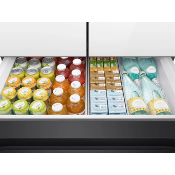 Samsung RF23BB820012 36 Inch White Glass Counter Depth French Door Refrigerator — thumbnail 4
