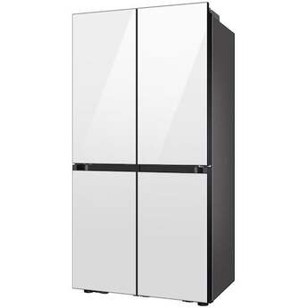 Samsung 36 Inch Smart Counter-Depth 4-Door Flex™ French Door Refrigerator with 23 cu. ft. Capacity, FlexZone™, Beverage Center™, UV Deodorizing Filter, Wi-Fi Enabled, Dual Ice Maker, Door Alarm, Auto Open Door, Slide-In Shelf, and ENERGY STAR®: White Glass — thumbnail 20