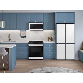 Samsung 36 Inch Smart Counter-Depth 4-Door Flex™ French Door Refrigerator with 23 cu. ft. Capacity, FlexZone™, Beverage Center™, UV Deodorizing Filter, Wi-Fi Enabled, Dual Ice Maker, Door Alarm, Auto Open Door, Slide-In Shelf, and ENERGY STAR®: White Glass — thumbnail 24