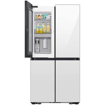 Samsung 36 Inch Smart Counter-Depth 4-Door Flex™ French Door Refrigerator with 23 cu. ft. Capacity, FlexZone™, Beverage Center™, UV Deodorizing Filter, Wi-Fi Enabled, Dual Ice Maker, Door Alarm, Auto Open Door, Slide-In Shelf, and ENERGY STAR®: White Glass — thumbnail 26