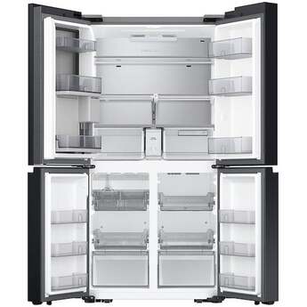 Samsung 36 Inch Smart Counter-Depth 4-Door Flex™ French Door Refrigerator with 23 cu. ft. Capacity, FlexZone™, Beverage Center™, UV Deodorizing Filter, Wi-Fi Enabled, Dual Ice Maker, Door Alarm, Auto Open Door, Slide-In Shelf, and ENERGY STAR®: White Glass — thumbnail 34