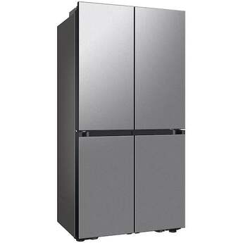 Samsung 36 Inch Smart Counter-Depth 4-Door Flex™ French Door Refrigerator with 23 cu. ft. Capacity, FlexZone™, Beverage Center™, UV Deodorizing Filter, Wi-Fi Enabled, Dual Ice Maker, Door Alarm, Auto Open Door, Slide-In Shelf, and ENERGY STAR®: Fingerprint Resistant Stainless Steel — thumbnail 11