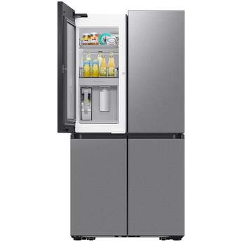 Samsung 36 Inch Smart Counter-Depth 4-Door Flex™ French Door Refrigerator with 23 cu. ft. Capacity, FlexZone™, Beverage Center™, UV Deodorizing Filter, Wi-Fi Enabled, Dual Ice Maker, Door Alarm, Auto Open Door, Slide-In Shelf, and ENERGY STAR®: Fingerprint Resistant Stainless Steel — thumbnail 13