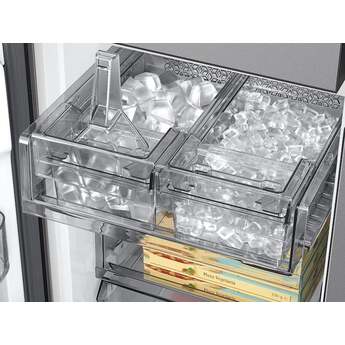 Samsung 36 Inch Smart Counter-Depth 4-Door Flex™ French Door Refrigerator with 23 cu. ft. Capacity, FlexZone™, Beverage Center™, UV Deodorizing Filter, Wi-Fi Enabled, Dual Ice Maker, Door Alarm, Auto Open Door, Slide-In Shelf, and ENERGY STAR®: Fingerprint Resistant Stainless Steel — thumbnail 19