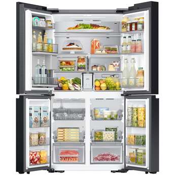 Samsung 36 Inch Smart Counter-Depth 4-Door Flex™ French Door Refrigerator with 23 cu. ft. Capacity, FlexZone™, Beverage Center™, UV Deodorizing Filter, Wi-Fi Enabled, Dual Ice Maker, Door Alarm, Auto Open Door, Slide-In Shelf, and ENERGY STAR®: Fingerprint Resistant Stainless Steel — thumbnail 24
