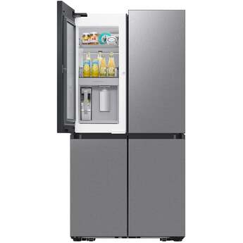 Samsung 36 Inch Smart Counter-Depth 4-Door Flex™ French Door Refrigerator with 23 cu. ft. Capacity, FlexZone™, Beverage Center™, UV Deodorizing Filter, Wi-Fi Enabled, Dual Ice Maker, Door Alarm, Auto Open Door, Slide-In Shelf, and ENERGY STAR®: Fingerprint Resistant Stainless Steel — thumbnail 25