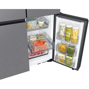 Samsung 36 Inch Smart Counter-Depth 4-Door Flex™ French Door Refrigerator with 23 cu. ft. Capacity, FlexZone™, Beverage Center™, UV Deodorizing Filter, Wi-Fi Enabled, Dual Ice Maker, Door Alarm, Auto Open Door, Slide-In Shelf, and ENERGY STAR®: Fingerprint Resistant Stainless Steel — thumbnail 31