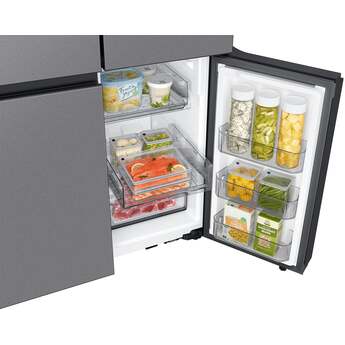 Samsung 36 Inch Smart Counter-Depth 4-Door Flex™ French Door Refrigerator with 23 cu. ft. Capacity, FlexZone™, Beverage Center™, UV Deodorizing Filter, Wi-Fi Enabled, Dual Ice Maker, Door Alarm, Auto Open Door, Slide-In Shelf, and ENERGY STAR®: Fingerprint Resistant Stainless Steel — thumbnail 38