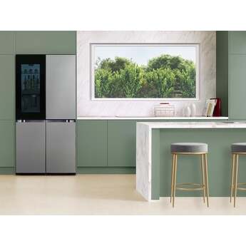 Samsung 36 Inch Counter Depth Smart 4-Door Flex™ French Door Refrigerator with 23 cu. ft. Capacity, FlexZone™, Beverage Zone™, Slide-In Shelf, Wi-Fi Enabled, Dual Ice Maker, Auto Open Door, Door Alarm, ADA Compliant, and ENERGY STAR®: Fingerprint Resistant Stainless Steel — thumbnail 21