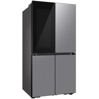 Samsung 36 Inch Counter Depth Smart 4-Door Flex™ French Door Refrigerator with 23 cu. ft. Capacity, FlexZone™, Beverage Zone™, Slide-In Shelf, Wi-Fi Enabled, Dual Ice Maker, Auto Open Door, Door Alarm, ADA Compliant, and ENERGY STAR®: Fingerprint Resistant Stainless Steel — thumbnail 29