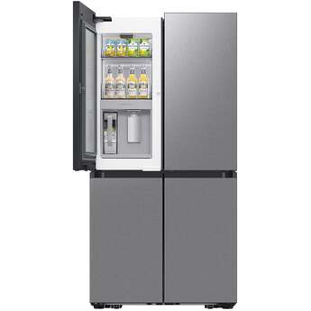 Samsung 36 Inch Counter Depth Smart 4-Door Flex™ French Door Refrigerator with 23 cu. ft. Capacity, FlexZone™, Beverage Zone™, Slide-In Shelf, Wi-Fi Enabled, Dual Ice Maker, Auto Open Door, Door Alarm, ADA Compliant, and ENERGY STAR®: Fingerprint Resistant Stainless Steel — thumbnail 35