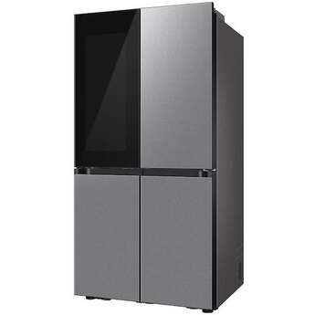 Samsung 36 Inch Counter Depth Smart 4-Door Flex™ French Door Refrigerator with 23 cu. ft. Capacity, FlexZone™, Beverage Zone™, Slide-In Shelf, Wi-Fi Enabled, Dual Ice Maker, Auto Open Door, Door Alarm, ADA Compliant, and ENERGY STAR®: Fingerprint Resistant Stainless Steel — thumbnail 8
