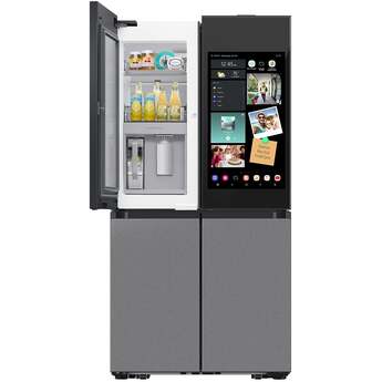 Samsung 36 Inch Counter Depth Smart 4-Door Flex™ French Door Refrigerator with 23 cu. ft. Capacity, AI Family Hub+™, AI Vision Inside™, UV Deodorizing Filter, FlexZone™, Beverage Center™, Auto Open Door, Dual Ice Maker, and ENERGY STAR®: Fingerprint Resistant Stainless Steel — thumbnail 20