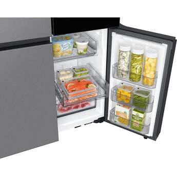 Samsung 36 Inch Counter Depth Smart 4-Door Flex™ French Door Refrigerator with 23 cu. ft. Capacity, AI Family Hub+™, AI Vision Inside™, UV Deodorizing Filter, FlexZone™, Beverage Center™, Auto Open Door, Dual Ice Maker, and ENERGY STAR®: Fingerprint Resistant Stainless Steel — thumbnail 32