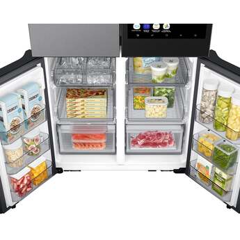 Samsung 36 Inch Counter Depth Smart 4-Door Flex™ French Door Refrigerator with 23 cu. ft. Capacity, AI Family Hub+™, AI Vision Inside™, UV Deodorizing Filter, FlexZone™, Beverage Center™, Auto Open Door, Dual Ice Maker, and ENERGY STAR®: Fingerprint Resistant Stainless Steel — thumbnail 35