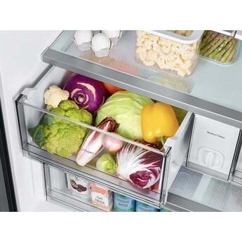 Samsung RF24BB620012 BESPOKE Series 36 Inch White Glass Counter Depth French Door Refrigerator — thumbnail 10