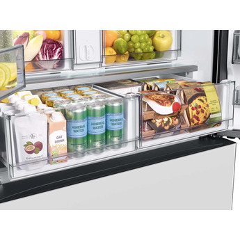 Samsung RF24BB620012 BESPOKE Series 36 Inch White Glass Counter Depth French Door Refrigerator — thumbnail 14