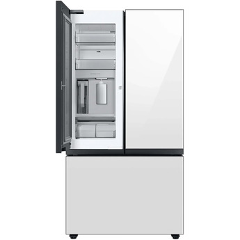 Samsung RF24BB660012 BESPOKE Series 36 Inch White Glass Counter Depth French Door Refrigerator — thumbnail 2