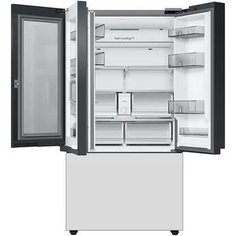 Samsung RF24BB660012 BESPOKE Series 36 Inch White Glass Counter Depth French Door Refrigerator — thumbnail 9