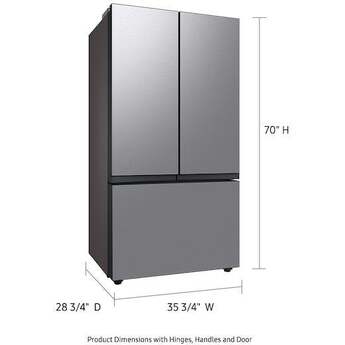 Samsung RF24BB6600QL BESPOKE Series 36 Inch Stainless Steel Counter Depth French Door Refrigerator — thumbnail 17