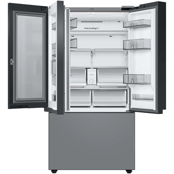 Samsung RF24BB69006M BESPOKE Series 36 Inch White Glass over Grey Glass Counter Depth French Door Refrigerator — thumbnail 18