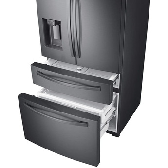 Samsung 36" 22.6 cu.ft. Fingerprint Resistant Black Stainless Steel Counter Depth French Door Refrigerator - Energy Star — thumbnail 2