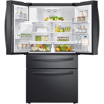 Samsung 36" 22.6 cu.ft. Fingerprint Resistant Black Stainless Steel Counter Depth French Door Refrigerator - Energy Star — thumbnail 3