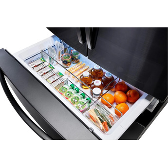 Samsung 36" 22.6 cu.ft. Fingerprint Resistant Black Stainless Steel Counter Depth French Door Refrigerator - Energy Star — thumbnail 6