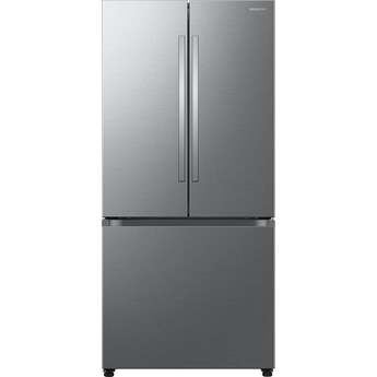 Samsung 33 Inch Freestanding 3-Door French Door Refrigerator with 25 cu. ft. Total Capacity, Slide-in Shelf, Power Cool & Power Freeze, Auto Ice Maker, AI Energy Mode, Wi-Fi, ADA Compliant, and Energy Star Rated: Fingerprint Resistant Stainless Steel — thumbnail 13