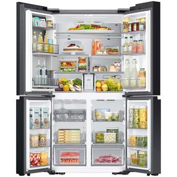 Samsung 36 Inch Smart 4-Door Flex™ French Door Refrigerator with 29 cu. ft. Capacity, FlexZone™, Beverage Center™, UV Deodorizing Filter, Wi-Fi Enabled, Dual Ice Maker, Door Alarm, Auto Open Door, Slide-In Shelf, and ENERGY STAR®: Panel Ready — thumbnail 11