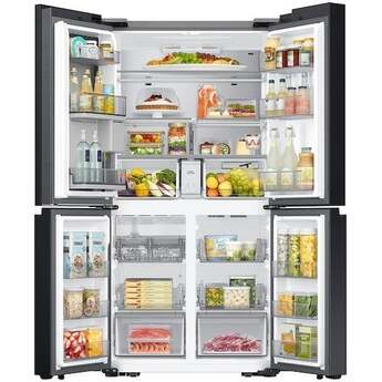 Samsung 36 Inch Smart 4-Door Flex™ French Door Refrigerator with 29 cu. ft. Capacity, FlexZone™, Beverage Center™, UV Deodorizing Filter, Wi-Fi Enabled, Dual Ice Maker, Door Alarm, Auto Open Door, Slide-In Shelf, and ENERGY STAR®: Stainless Steel — thumbnail 21