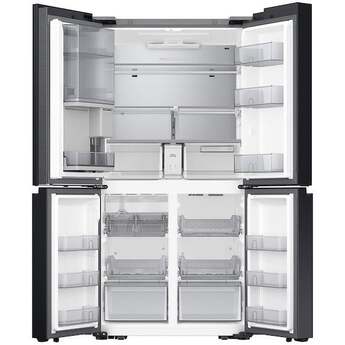 Samsung 36 Inch Smart 4-Door Flex™ French Door Refrigerator with 29 cu. ft. Capacity, FlexZone™, Beverage Zone™, UV Deodorizing Filter, Wi-Fi Enabled, Dual Ice Maker, Door Alarm, Auto Open Door, Slide-In Shelf, and ENERGY STAR®: White Glass — thumbnail 23