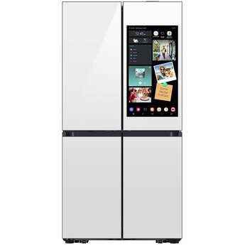 Samsung 36 Inch Smart 4-Door Flex™ French Door Refrigerator with 29 cu. ft. Capacity, AI Family Hub+™, AI Vision Inside™, FlexZone, Beverage Center™, Auto Open Door, Dual Ice Maker, ADA Compliant, and ENERGY STAR®: White Glass — thumbnail 12