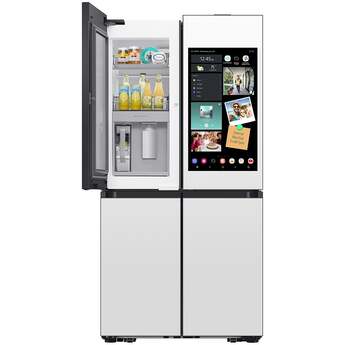 Samsung 36 Inch Smart 4-Door Flex™ French Door Refrigerator with 29 cu. ft. Capacity, AI Family Hub+™, AI Vision Inside™, FlexZone, Beverage Center™, Auto Open Door, Dual Ice Maker, ADA Compliant, and ENERGY STAR®: White Glass — thumbnail 22