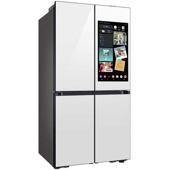 Samsung 36 Inch Smart 4-Door Flex™ French Door Refrigerator with 29 cu. ft. Capacity, AI Family Hub+™, AI Vision Inside™, FlexZone, Beverage Center™, Auto Open Door, Dual Ice Maker, ADA Compliant, and ENERGY STAR®: White Glass — thumbnail 24