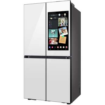 Samsung 36 Inch Smart 4-Door Flex™ French Door Refrigerator with 29 cu. ft. Capacity, AI Family Hub+™, AI Vision Inside™, FlexZone, Beverage Center™, Auto Open Door, Dual Ice Maker, ADA Compliant, and ENERGY STAR®: White Glass — thumbnail 7