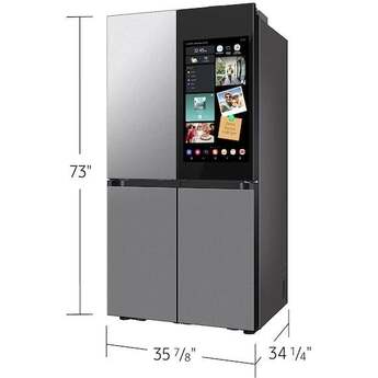 Samsung RF29DB9900QD 36 Inch Smart 4-Door Flex™ French Door Refrigerator Stainless Steel — thumbnail 7