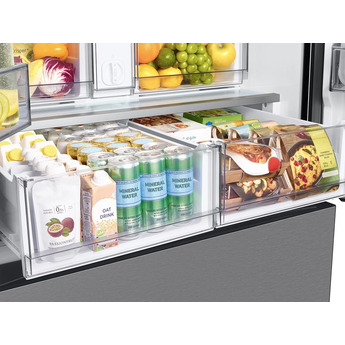 Samsung RF30BB6200QL BESPOKE Series 36 Inch Stainless Steel French Door Refrigerator — thumbnail 2