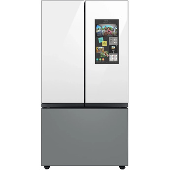 Samsung RF30BB69006M BESPOKE Series 36 Inch White Glass over Grey Glass French Door Refrigerator