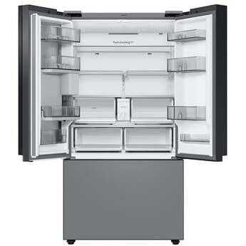 Samsung RF30BB69006M BESPOKE Series 36 Inch White Glass over Grey Glass French Door Refrigerator — thumbnail 13