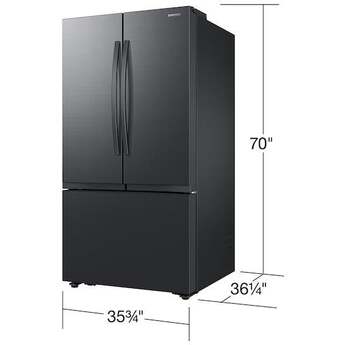 Samsung RF32CG5100MT Matte Black Steel French Door Refrigerator — thumbnail 4