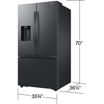Samsung RF32CG5400MT Matte Black Steel French Door Refrigerator — thumbnail 14