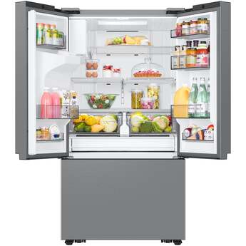 Samsung 36 Inch, 31 Cu. Ft. French Door Refrigerator With External Water And Ice Dispenser: Stainless Steel — thumbnail 2