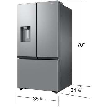 Samsung 36 Inch, 31 Cu. Ft. French Door Refrigerator With External Water And Ice Dispenser: Stainless Steel — thumbnail 9