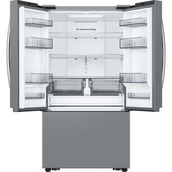 Samsung 36 Inch Freestanding 3-Door French Door Refrigerator with 32 cu. ft. Total Capacity, Power Cool & Power Freeze, Auto Ice Maker, AI Energy Mode, Wi-Fi, ADA Compliant, and Energy Star Rated: Fingerprint Resistant Stainless Steel — thumbnail 11