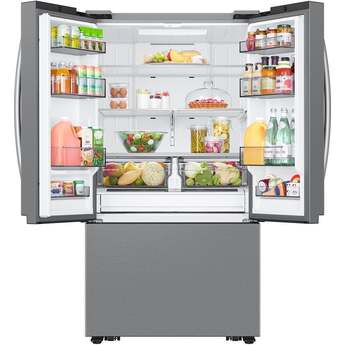 Samsung 36 Inch Freestanding 3-Door French Door Refrigerator with 32 cu. ft. Total Capacity, Power Cool & Power Freeze, Auto Ice Maker, AI Energy Mode, Wi-Fi, ADA Compliant, and Energy Star Rated: Fingerprint Resistant Stainless Steel — thumbnail 13